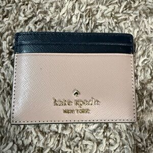Kate Spade Blush and Black Card Holder